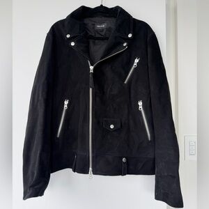 Men’s Mackage Suede Biker Jacket